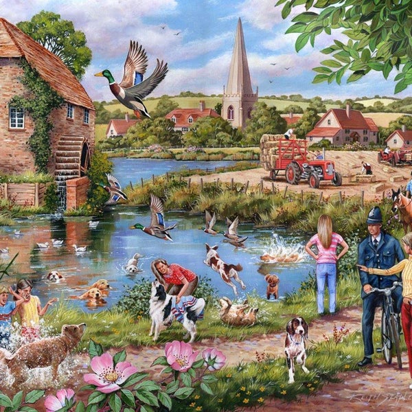 Doggy Paddle 1000 Piece Puzzle