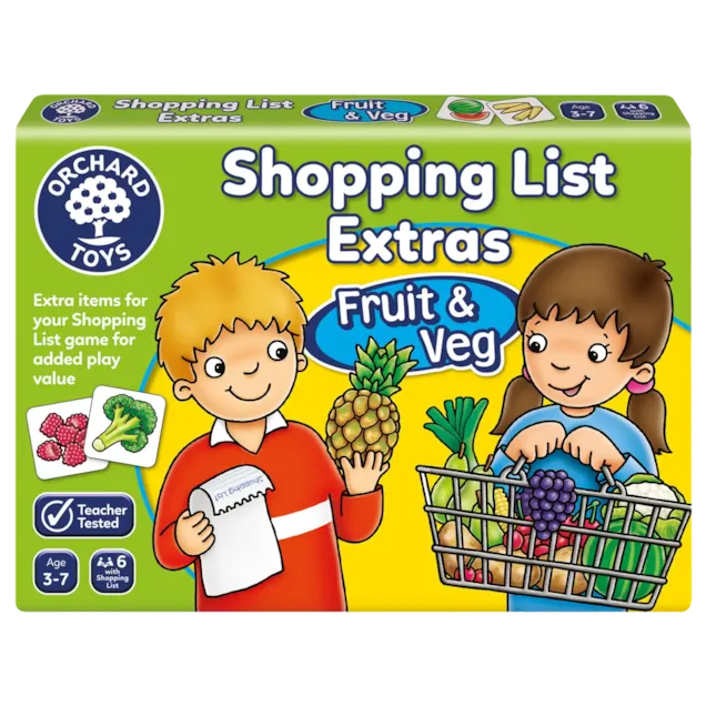 Shopping list- peli extras Fruit & Veg