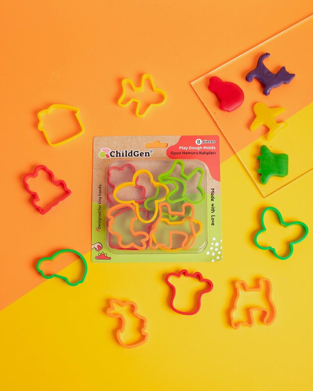 Muovailumuotit- Playdough Molds 8 pcs