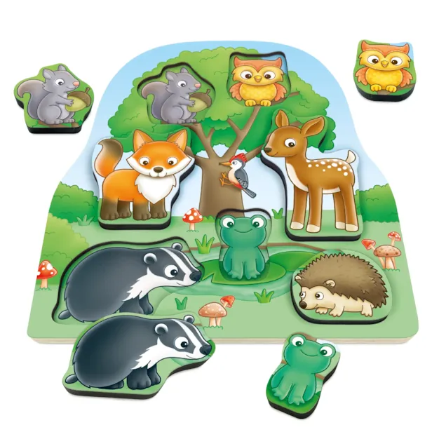 Woodland chunky wooden puzzle- puinen palapeli