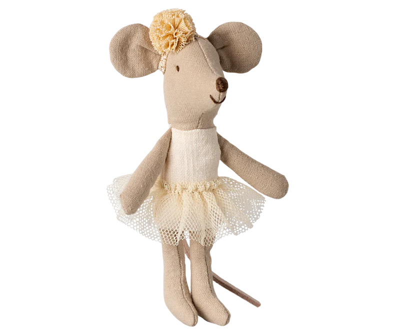 Ballerina mouse, Little sister - off white