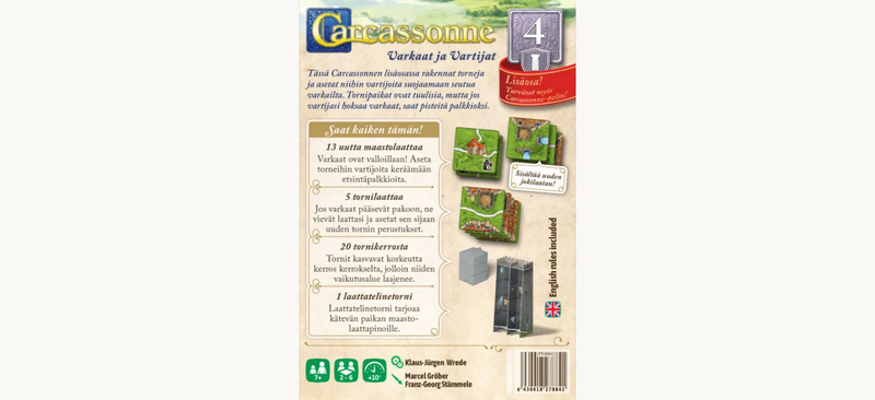 Carcassonne Varkaat ja Vartijat (4. lis&auml;osa)