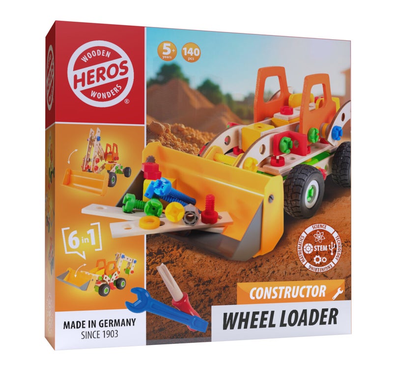 Heros Constructor Py&ouml;r&auml;kuormaaja 140 osaa