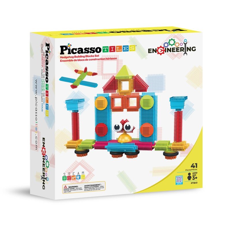 PicassoTiles Bristlelock building block set 41pcs