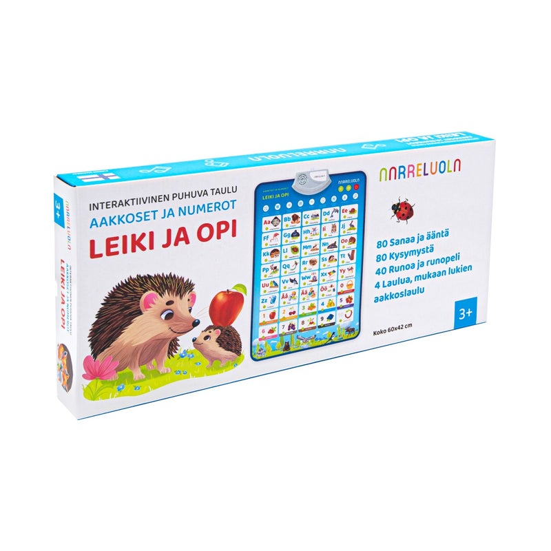 Leiki- ja opi! Interaktiivinen puhuva taulu - Aakkoset ja Numerot