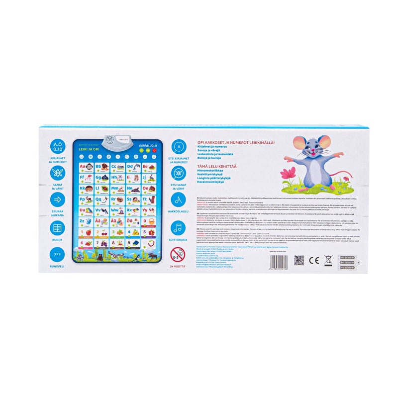 Leiki- ja opi! Interaktiivinen puhuva taulu - Aakkoset ja Numerot